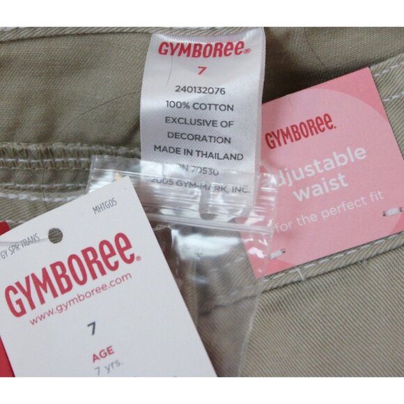 NEW 2006/05 Gymboree Prep Club Khaki Pants Capris sz 7 Spring Tulips Wide Leg - Picture 7 of 7